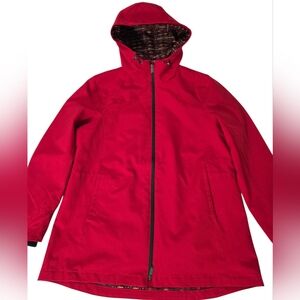 Pendleton Women's Red Hooded Rain Jacket
